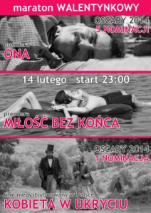 Konkurs "Walentynkowy maraton filmowy" Warszawa