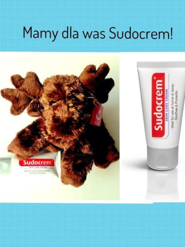 Wygraj tubkę kremu Sudocrem (30ml) wraz z maskotką łosia.