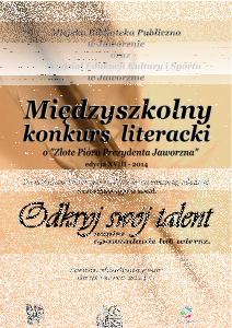 Konkurs o Złote Pióro Prezydenta Jaworzna 2014