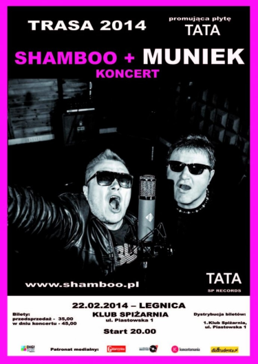 Wygraj bilety na koncert Muniek i Shamboo w Spiżarni, Legnica
