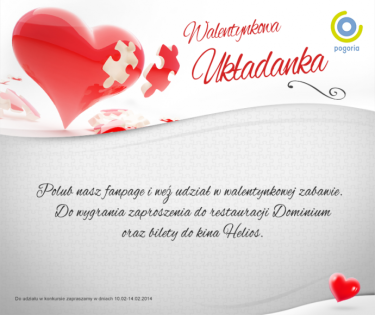 Konkurs walentynkowy na Facebooku, Dąbrowa Górnicza