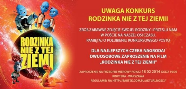 Konkurs fotograficzny "Rodzinka nie z tej ziemii" Warszawa