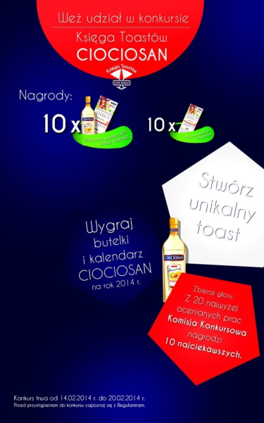 Konkurs "Księga Toastów Ciociosan"