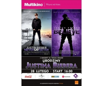Wygraj podwójny bilet i świętuj 20. urodziny Justina Biebera w Multikinie!
