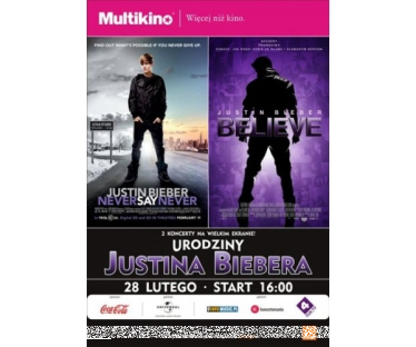 Wygraj podwójny bilet i świętuj 20. urodziny Justina Biebera w Multikinie!