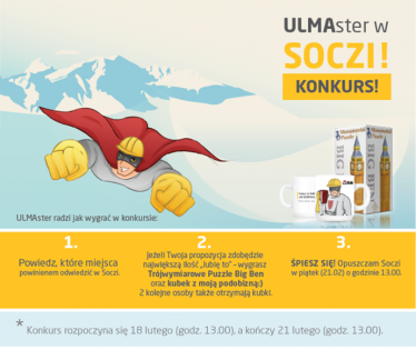 Konkurs "ULMAster w Soczi" do godz. 13:00