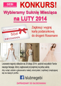 Wybieramy Suknię Miesiąca na LUTY 2014