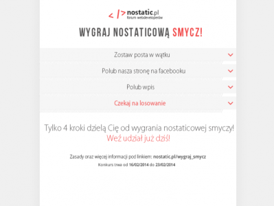 Wygraj smycz z logo nostatic.pl [druga edycja]