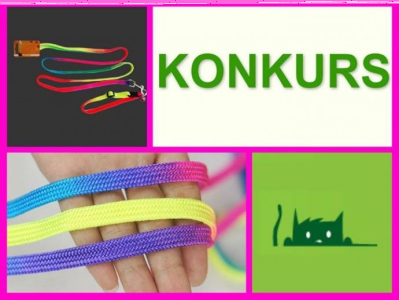 Wygraj super-kolorowa smycz z obróżką