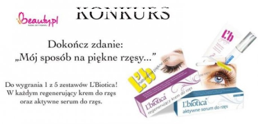 Konkurs "Mój sposób na piękne rzęsy"