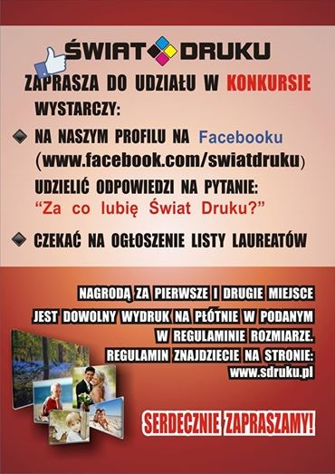 Konkurs "Za co lubisz Świat Druku"