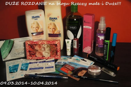 DUŻA PACZKA kosmetyków do wygrania na blogu Rzeczy Małe i Duże