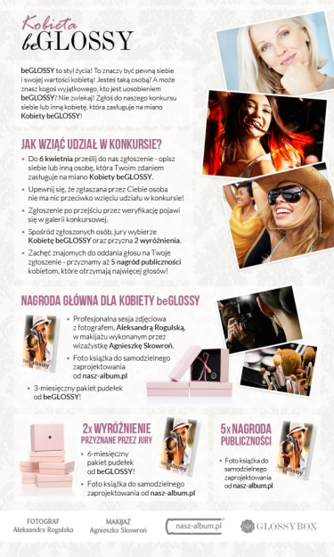 Kobieta beGlossy, fotograficzny