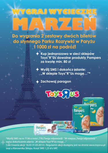 Wycieczka marzeń w Toys”R”Us’ prowadzonego w sklepach sieci Toys”R”Us