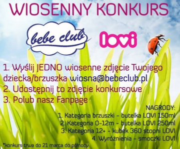 Wiosenny konkurs fotograficzny z Bebe Club