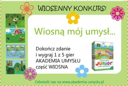 Wygraj grę edukacyjną Akademia Umysłu Junior część Wiosna