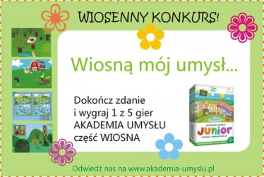 Wygraj grę edukacyjną Akademia Umysłu Junior część Wiosna