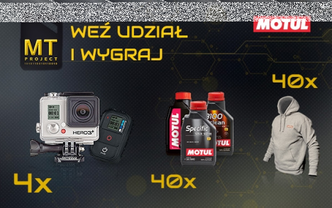 Konkurs "MT Project" Do wygrania Kamera sportowa GoPro HERO 3+