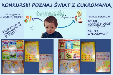 Konkurs "Poznaj świat z Cukromanią"