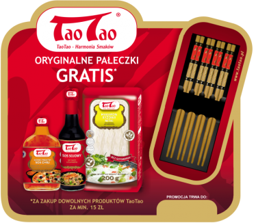 Pałeczki Gratis za zakupy Produktów TaoTao za min. 15 zł
