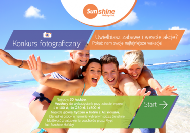 Konkurs fotograficzny z Sunshine Holiday S.A.