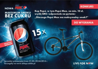 Poczuj maksymalny smak z Pepsi Max
