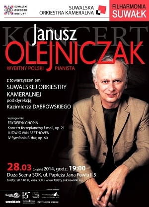 Wejściówki na Koncert Janusza Olejniczaka - Suwałki