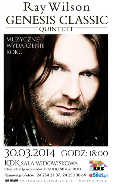 Wygraj podwójne zaproszenie na Raya Wilsona!