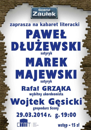Wygraj podwójne zaproszenie na Scenę Zaułek