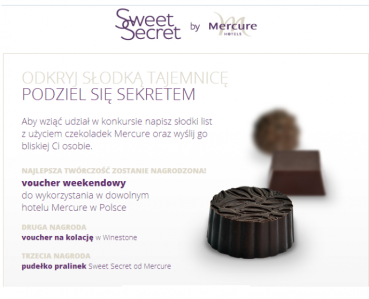 Odkryj słodką tajemnicę, podziel się sekretem