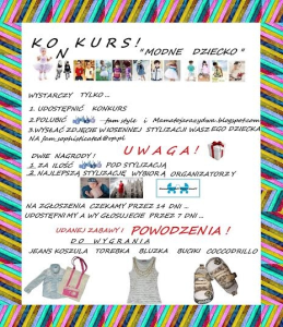Konkurs fotograficzny "Modne dziecko"
