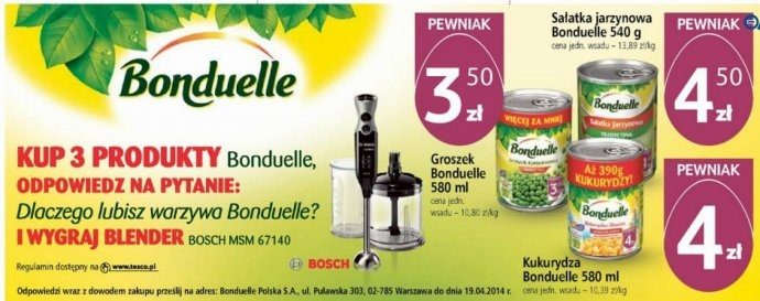 Kup Bonduelle wygraj blender