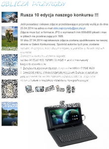 Konkurs "Oblicza Przyrody" Edycja 10