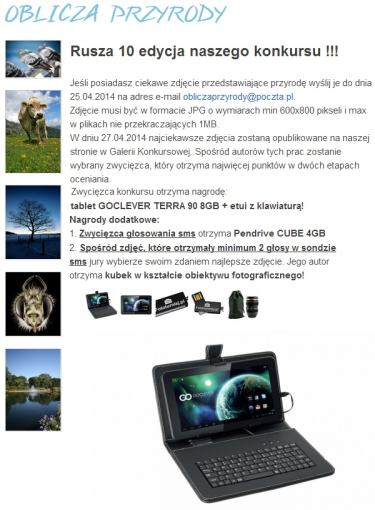 Konkurs "Oblicza Przyrody" Edycja 10