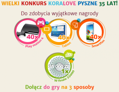 Konkurs "Koralowe pyszne 35 lat"