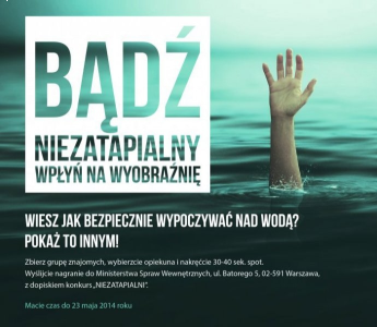 Konkurs na film: bezpieczny wypoczynek nad wodą NIEZATAPIALNI