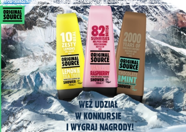Konkurs "ORIGINAL SOURCE wspina się na szczyt!"
