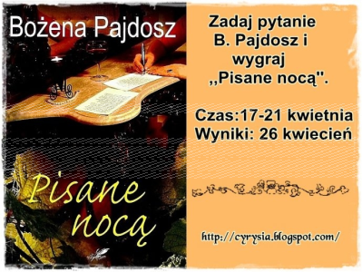 Konkurs z pisarką Bożeną Pajdosz