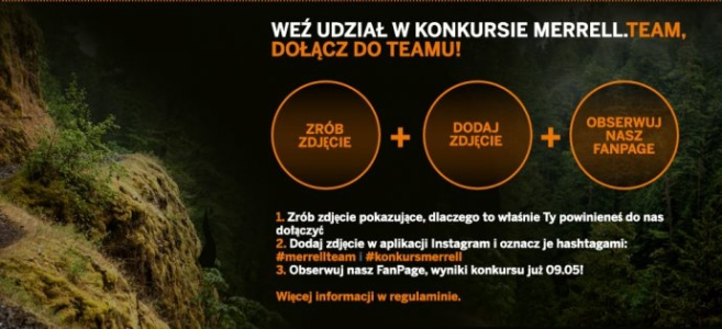 Konkurs fotograficzny "Merrell.Team"
