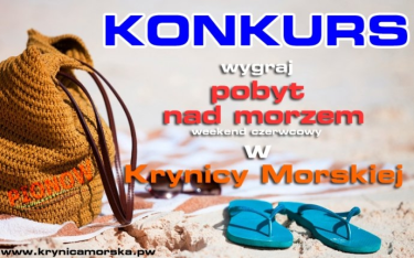 Wygraj weekendowy pobyt dla 2 osób w apartamentach PIONOW, które znajdują w miejscowości Krynica Morska. Weź udział w konkursie i odpoczywaj przez weekend nad morzem!