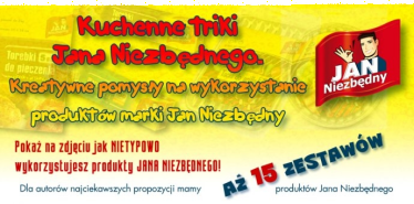 Konkurs "Kuchenne triki Jana Niezbędnego"
