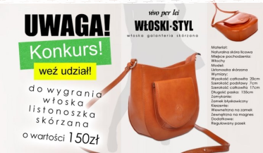 Zgarnij włoską torebkę!