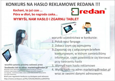Konkurs na hasło reklamowe Redana!