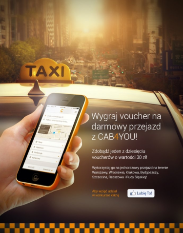 Konkurs fotograficzny: Darmowe przejazdy taksówkowe z aplikacją CAB4YOU!