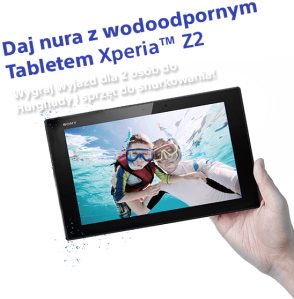 Daj nura z wodoodpornym tabletem Xperia Z2
