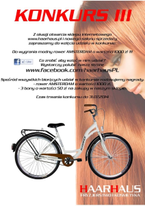 Wygraj rower firmy Amsterdam