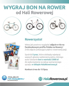 Konkurs fotograficzny: Wygraj bon na rower od Hali Rowerowej