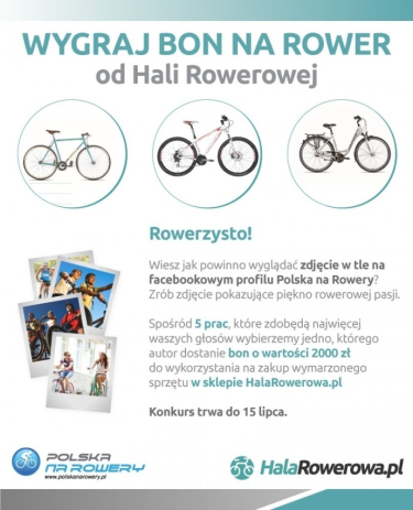 Konkurs fotograficzny: Wygraj bon na rower od Hali Rowerowej