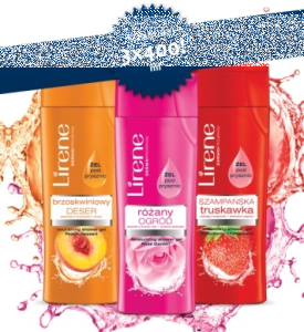 Wygraj zestaw zmysłowych żeli pod prysznic Lirene!