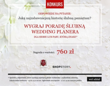 Wygraj poradę ślubną Weeding Planera dla siebie lub pary, którą znasz